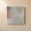ba-0150-combed-cream-arcs-canvas-1-canvas-closeup-limewash-v4 Combed Cream Arcs by Bassem, canvas on a wall