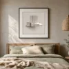 Stacked Blush Stone by Bassem, art print shown framed on a wall