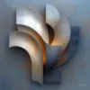 Curved Silver Blades by Bassem, the full artwork