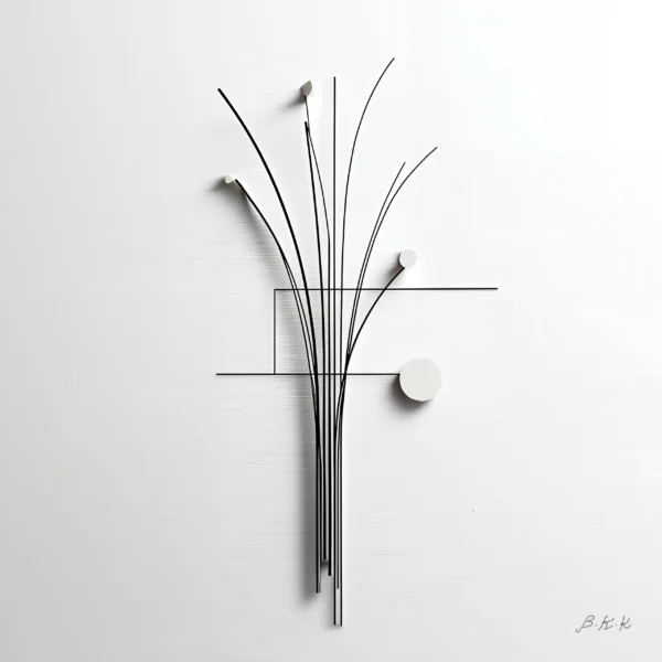 ba-0157-wire-bouquet-art-v2 Wire Bouquet by Bassem, the full artwork