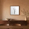 ba-0157-wire-bouquet-framed-4-thin-room-dining-walnut-v4 Wire Bouquet by Bassem, framed print on a wall