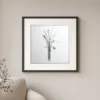 ba-0157-wire-bouquet-print-1-closeup-black-v4 Wire Bouquet by Bassem, art print shown framed on a wall