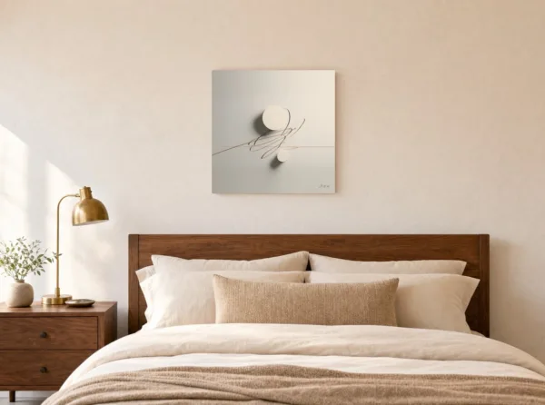 Copper Thread by Bassem, canvas on a wall