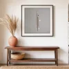 Three Quiet Dots by Bassem, art print shown framed on a wall