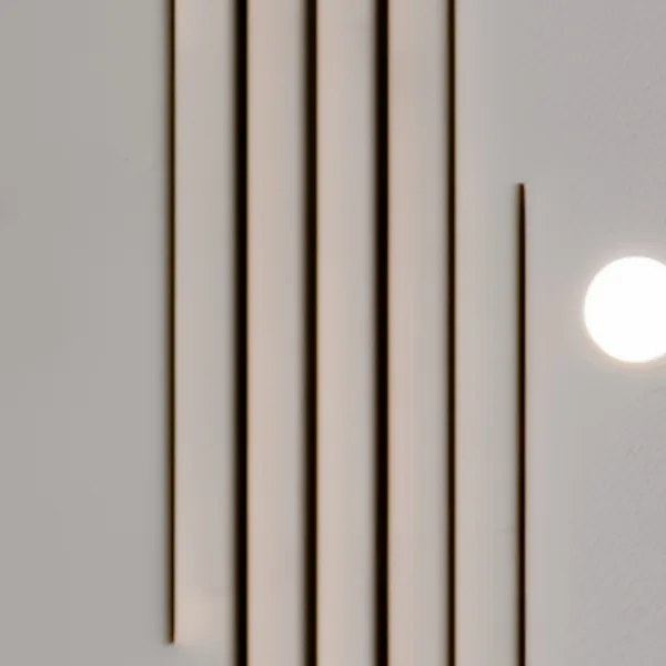Three Quiet Dots by Bassem, detail at close range