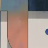 Evening Blue Blocks by Bassem, detail at close range