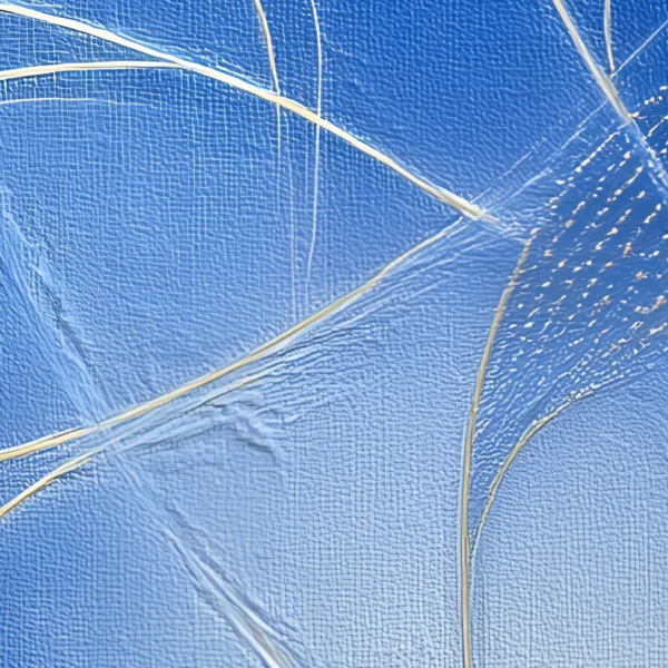 Gold Thread Leaves by Bassem, detail at close range