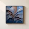 ba-0170-the-copper-leaf-framed-1-thin-closeup-black-v4 The Copper Leaf by Bassem, framed print on a wall