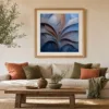 The Copper Leaf by Bassem, art print shown framed on a wall