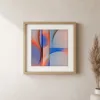 ba-0171-coral-light-arcs-print-1-closeup-oak-v4 Coral Light Arcs by Bassem, art print shown framed on a wall