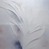 Fronds in White Plaster by Bassem, the full artwork