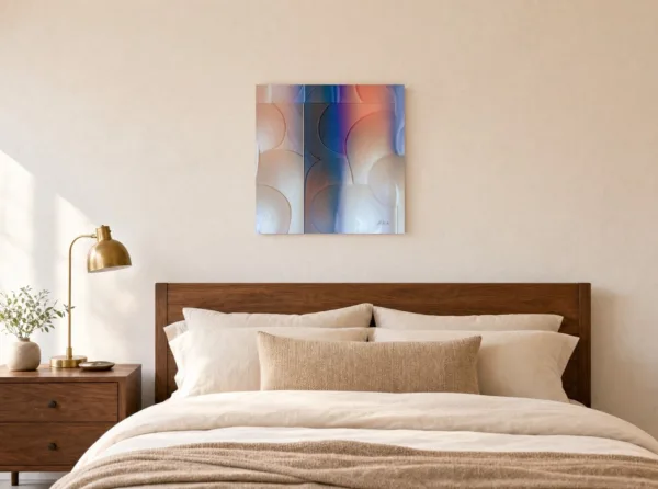 Dusk in Soft Panels by Bassem, canvas on a wall