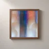 ba-0173-dusk-in-soft-panels-framed-2-thin-closeup-walnut-v4 Dusk in Soft Panels by Bassem, framed print on a wall