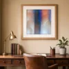 Dusk in Soft Panels by Bassem, art print shown framed on a wall
