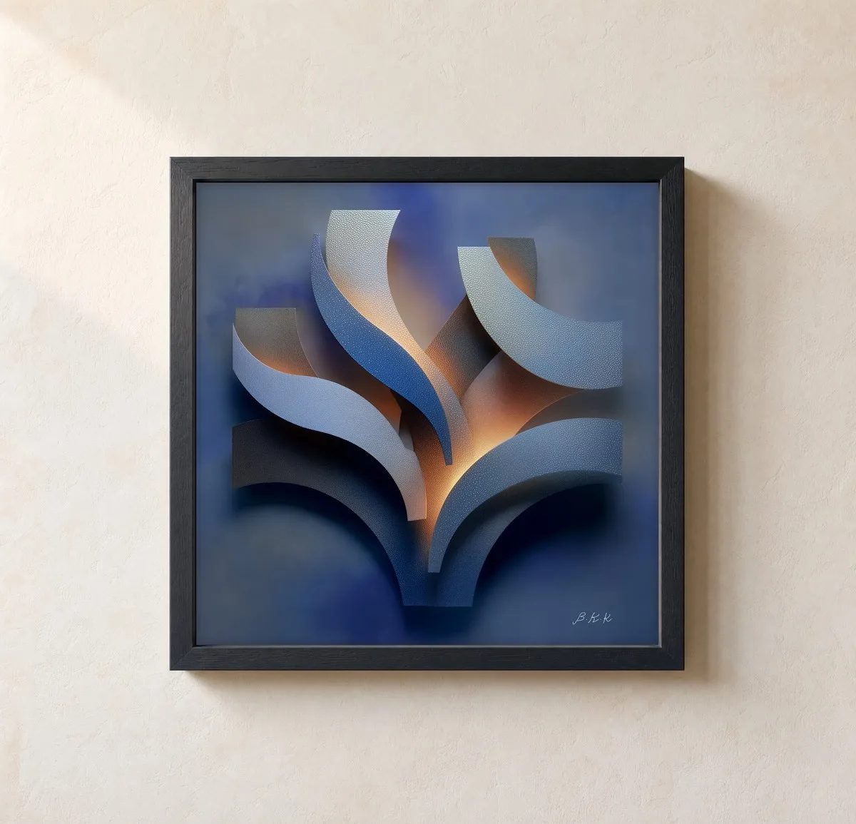 Lit From Within by Bassem, framed print on a wall