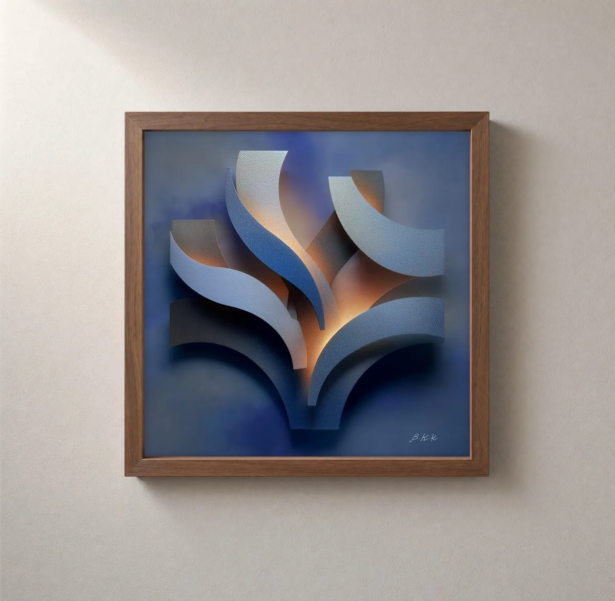 Lit From Within by Bassem, framed print on a wall