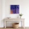 Periwinkle Swirl Tiles by Bassem, framed print on a wall
