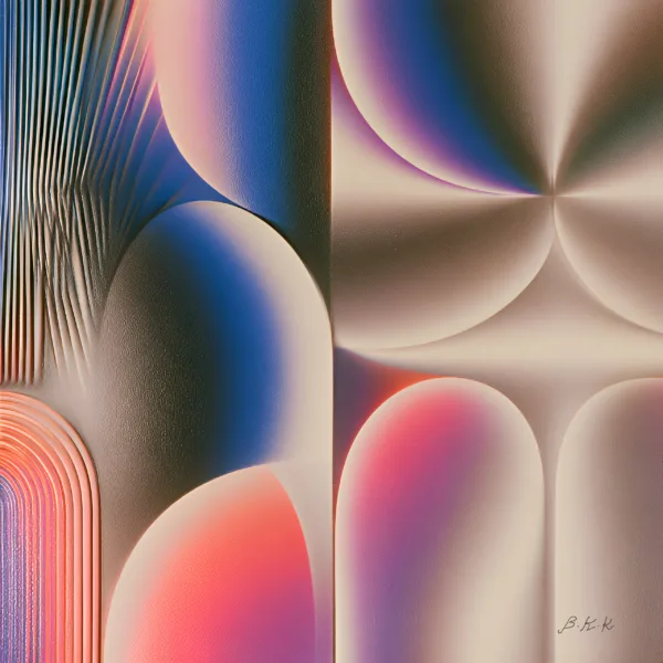 Pink Arches in Shadow by Bassem, the full artwork