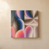 Pink Arches in Shadow by Bassem, canvas on a wall