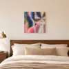 Pink Arches in Shadow by Bassem, canvas on a wall