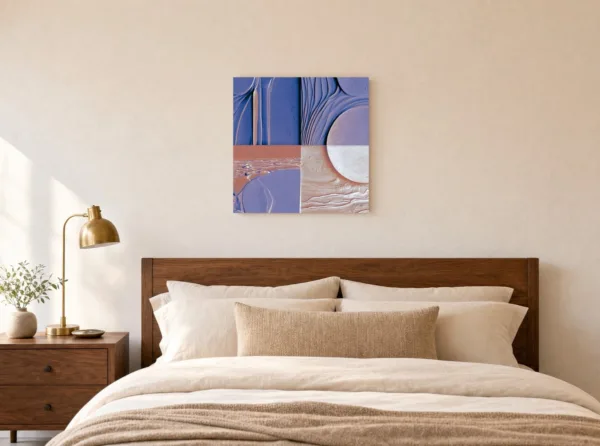 Carved Shorelines by Bassem, canvas on a wall