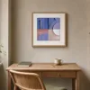 Carved Shorelines by Bassem, art print shown framed on a wall