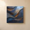 Gold Light on Slate by Bassem, canvas on a wall