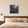 Gold Light on Slate by Bassem, canvas on a wall