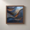 Gold Light on Slate by Bassem, framed print on a wall