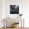 Gold Light on Slate by Bassem, framed print on a wall