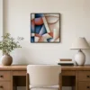 Arcs and Wedges by Bassem, framed print on a wall