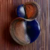 Wrapped Navy Spheres by Bassem, the full artwork