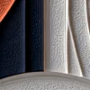 Rust Rings in Chalk by Bassem, detail at close range