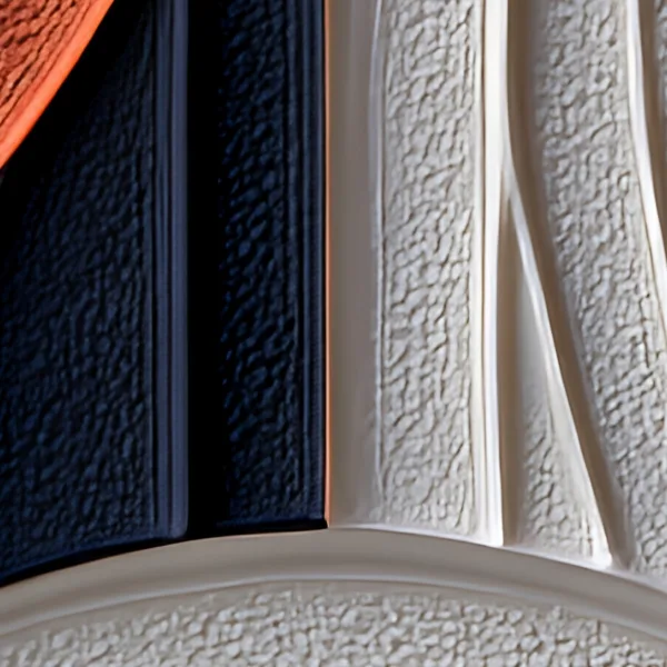 Rust Rings in Chalk by Bassem, detail at close range