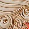 ba-0192-sunbursts-and-scrolls-canvas-4-detail-v4 Sunbursts and Scrolls by Bassem, detail at close range