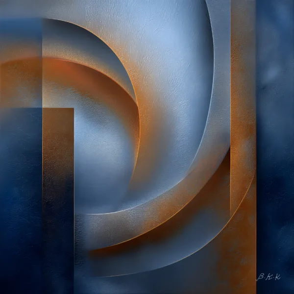 Crescent in Rust Light by Bassem, the full artwork
