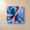 Ribbon Past the Windows by Bassem, canvas on a wall