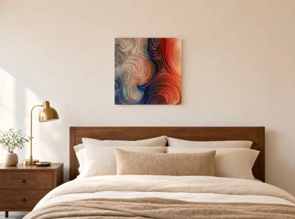Molten Swirls by Bassem, canvas on a wall