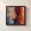 Molten Swirls by Bassem, framed print on a wall