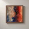 Molten Swirls by Bassem, framed print on a wall