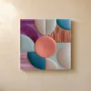 Coral at the Center by Bassem, canvas on a wall