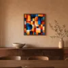 Building Block Morning by Bassem, framed print on a wall