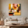 Mustard Afternoon by Bassem, canvas on a wall