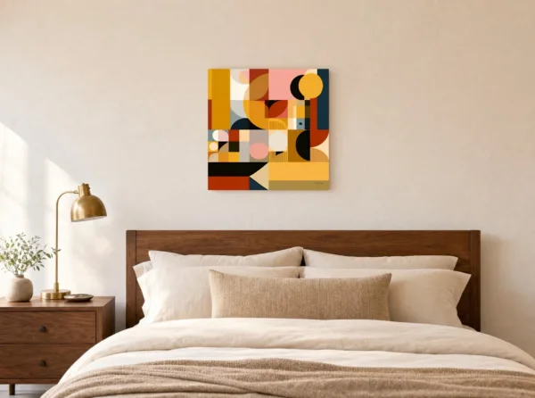 Mustard Afternoon by Bassem, canvas on a wall