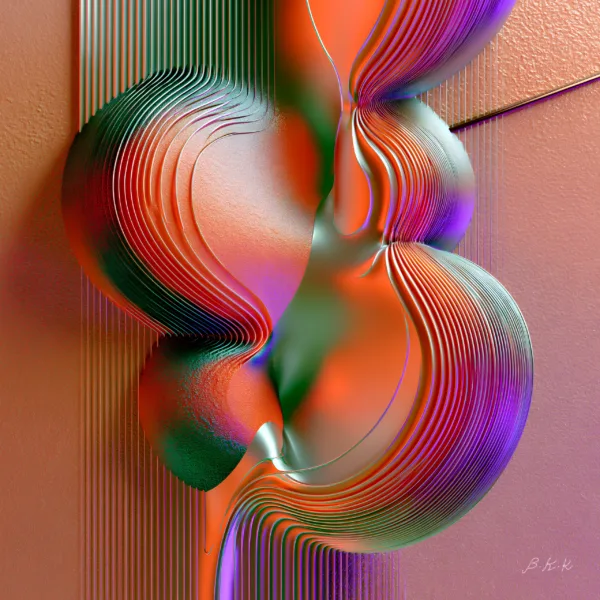 The Dancing Curve by Bassem, the full artwork