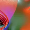 The Dancing Curve by Bassem, detail at close range