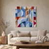 ba-0213-carved-fanlights-canvas-2-canvas-room-living-greige-v4 Carved Fanlights by Bassem, canvas on a wall