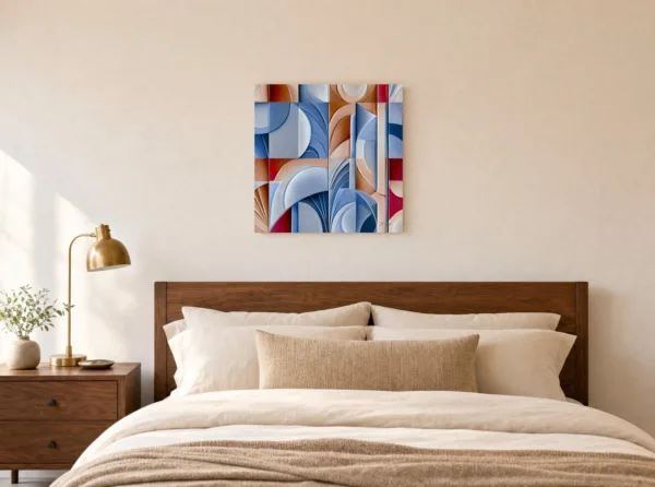 ba-0213-carved-fanlights-canvas-3-canvas-room-bedroom-white-v4 Carved Fanlights by Bassem, canvas on a wall