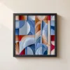 Carved Fanlights by Bassem, framed print on a wall