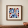 ba-0213-carved-fanlights-print-1-closeup-walnut-v4 Carved Fanlights by Bassem, art print shown framed on a wall